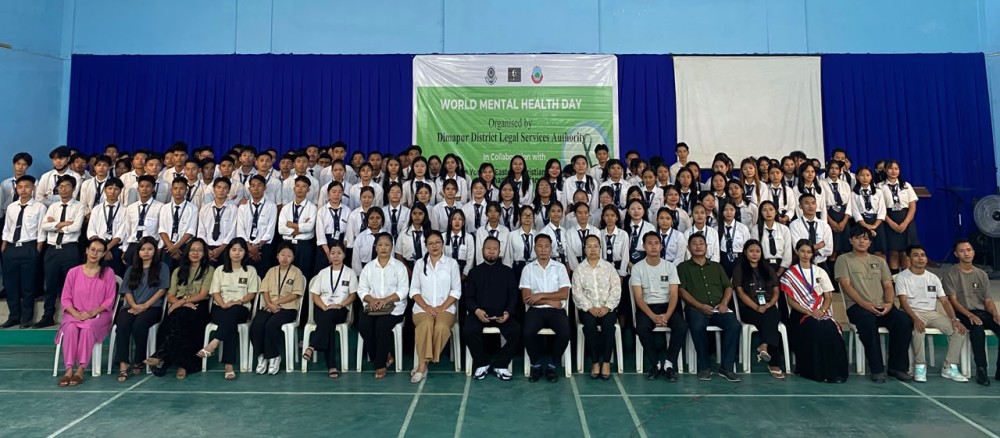 Officials, faculty and students during a legal awareness programme held at Eastern Christian College in Dimapur on October 9.